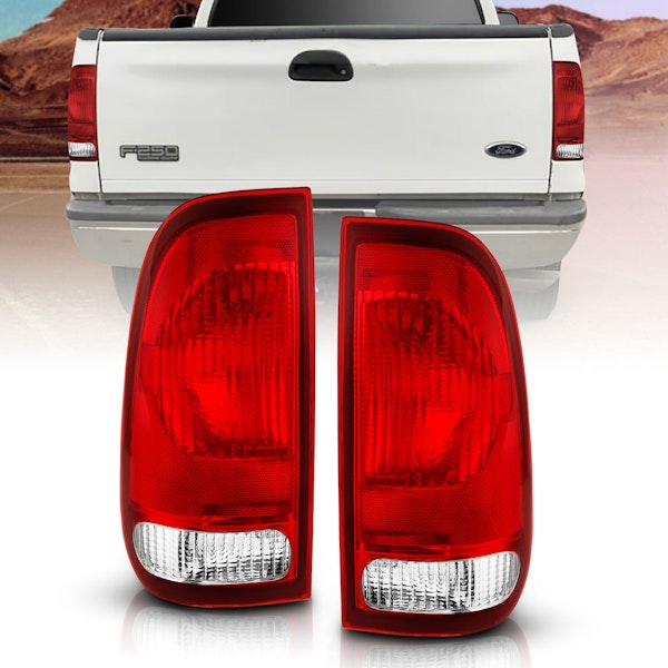 AnzoUSA 311307 Taillight Red/Clear Lens (OE Replacement)