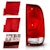 AnzoUSA 311307 Taillight Red/Clear Lens (OE Replacement)
