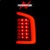 AnzoUSA 311368 LED Tail Lights with Light Bar Black Housing Clear Lens