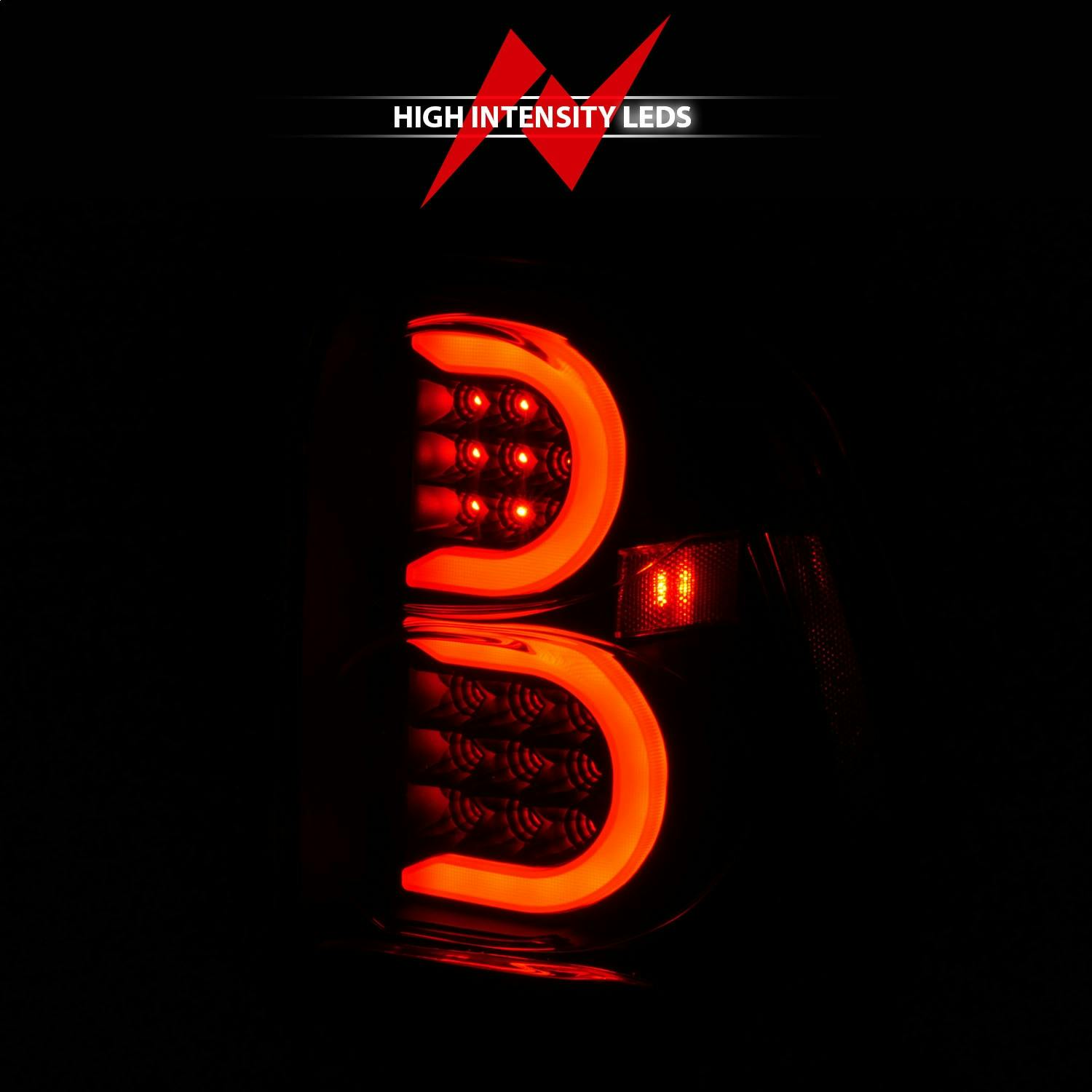 APAC1.2.3ランド全種　15枚 AnzoUSA 311371 LED Tail Lights with Light Bar Black Housing