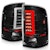 AnzoUSA 311388 LED Tail Lights with Light Bar Black Housing Clear Lens