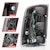 AnzoUSA 311388 LED Tail Lights with Light Bar Black Housing Clear Lens