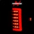 AnzoUSA 311388 LED Tail Lights with Light Bar Black Housing Clear Lens