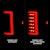 AnzoUSA 311388 LED Tail Lights with Light Bar Black Housing Clear Lens
