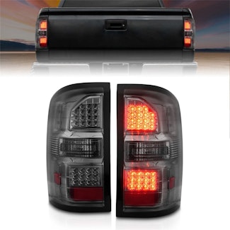 AnzoUSA 311398 LED Tail Lights Black Housing Smoke Lens