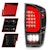 AnzoUSA 311400 LED Tail Lights with Light Bar Sequential Black Housing Clear Lens