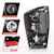 AnzoUSA 311400 LED Tail Lights with Light Bar Sequential Black Housing Clear Lens