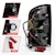 AnzoUSA 311405 Full LED Tail Lights with Light Bar Black Housing Clear Lens