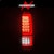 AnzoUSA 311438 Full LED Tail Lights w/ Red Light Bar Sequential Signal Chrome Housing Clear Len