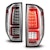 AnzoUSA 311438 Full LED Tail Lights w/ Red Light Bar Sequential Signal Chrome Housing Clear Len