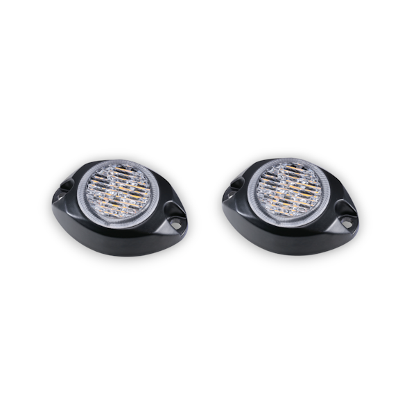 ARC Lighting BB6120B Work Pod Strobe 2, 2" Round Mini Surface Mount Strobe Light, SAE Class I, Blue