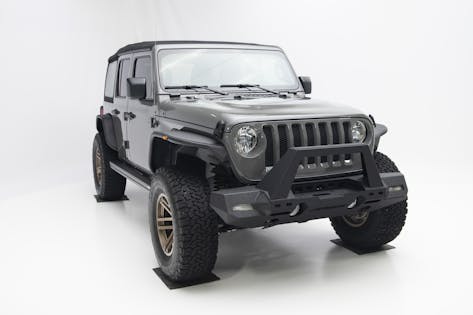 ARIES 1500203 Jeep Wrangler JL Black Aluminum Front Fender Flares