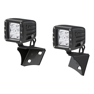 ARIES 1501304 Jeep JK Windshield Lights and Brackets