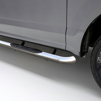ARIES 203046-2 3" Round Polished Stainless Side Bars, Select Ford Ranger SuperCrew