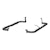 ARIES 204054 3" Round Black Steel Side Bars, Select Silverado, Sierra 1500 Extended Cab