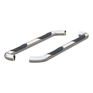 ARIES 205040-2 3" Round Polished Stainless Side Bars, Select Dodge, Ram 1500, 2500, 3500