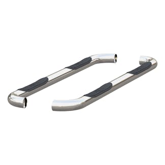 ARIES 205040-2 3" Round Polished Stainless Side Bars, Select Dodge, Ram 1500, 2500, 3500
