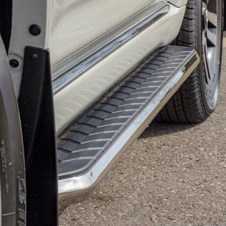 ARIES 2051041 AeroTread 5" x 73" Polished Stainless Running Boards, Select Chevrolet Blazer