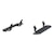 ARIES 2055520 RidgeStep 6-1/2" x 53" Black Steel Running Boards, Select Ford F-Series