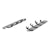 ARIES 2055538 RidgeStep 6-1/2" x 85" Black Steel Running Boards, Select Honda Ridgeline