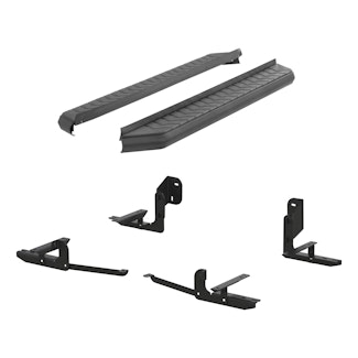 ARIES 2061011 AeroTread 5" x 70" Black Stainless Running Boards, Select Nissan Pathfinder