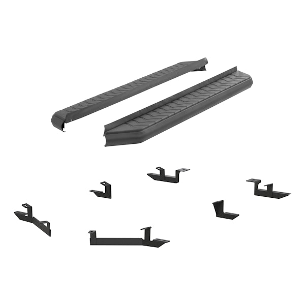 ARIES 2061015 AeroTread 5" x 70" Black Stainless Running Boards, Select Toyota Highlander