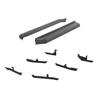 ARIES 2061019 AeroTread 5" x 70" Black Stainless Running Boards, Select Hyundai Tucson