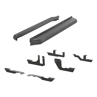 ARIES 2061020 AeroTread 5" x 76" Black Stainless Running Boards, Select Traverse, Acadia
