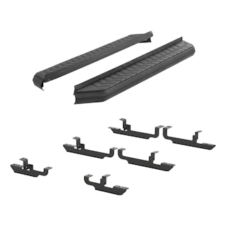 ARIES 2061023 AeroTread 5" x 67" Black Stainless Running Boards, Select Jeep Renegade