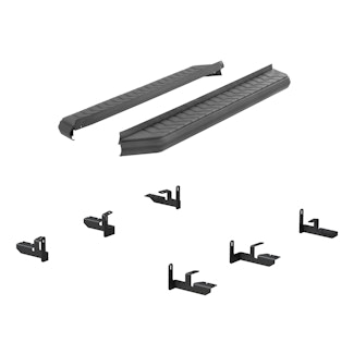 ARIES 2061038 AeroTread 5" x 73" Black Stainless Running Boards, Select Nissan Pathfinder