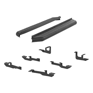 ARIES 2061039 AeroTread 5" x 67" Black Stainless Running Boards, Select Sportage, Tucson