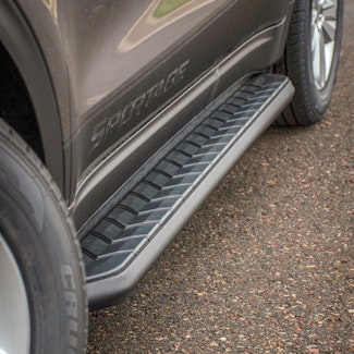 ARIES 2061041 AeroTread 5" x 73" Black Stainless Running Boards, Select Chevrolet Blazer