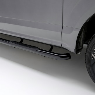 ARIES 209043 3" Round Black Steel Side Bars, Select Ford Bronco Sport