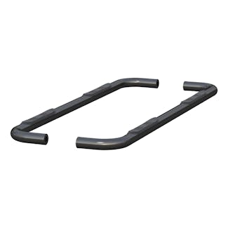 ARIES 214053 3" Round Black Stainless Side Bars, Select Chevrolet Silverado, GMC Sierra 1500