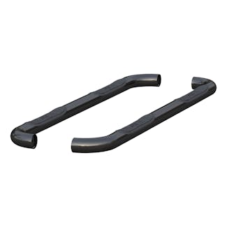 ARIES 215040 3in. Round Black Stainless Side Bars; Select Dodge; Ram 1500