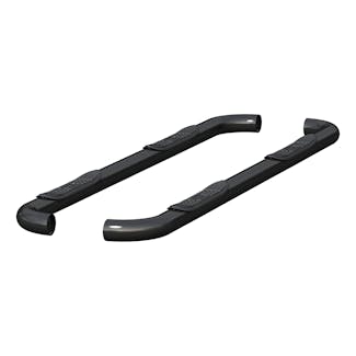 ARIES 215041 3in. Round Black Stainless Side Bars; Select Dodge; Ram 1500; 2500; 3500