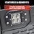 ARIES 2164103 AdvantEDGE 5-1/2" Black Aluminum Bull Bar with Lights, Select Silverado, Sierra