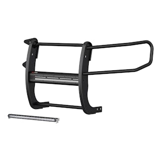 ARIES 2170034 Pro Series Black Steel Grille Guard with Light Bar, Select Toyota 4Runner
