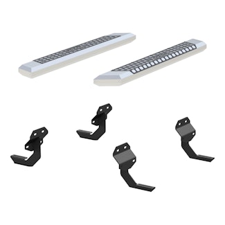 ARIES 2555011 AdvantEDGE 5-1/2" x 53" Chrome Aluminum Side Bars, Select Ford F150, F250, F350