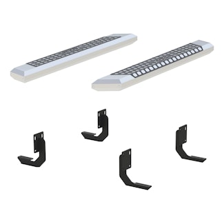 ARIES 2555013 AdvantEDGE 5-1/2" x 53" Chrome Aluminum Side Bars, Select Ford F-250, F-350