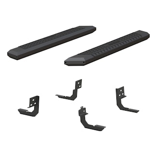 ARIES 2556004 AdvantEDGE 5-1/2" x 53" Black Aluminum Side Bars, Select Ram 1500, 2500, 3500