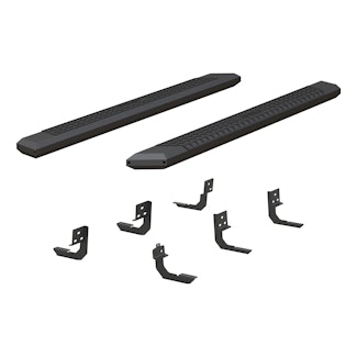 ARIES 2556005 AdvantEDGE 5-1/2" x 75" Black Aluminum Side Bars, Select Dodge, Ram 1500