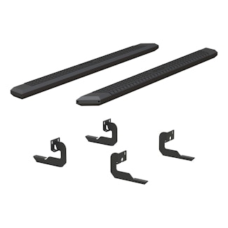 ARIES 2556009 AdvantEDGE 5-1/2" x 85" Black Aluminum Side Bars, Select Ford F-150