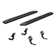 ARIES 2556012 AdvantEDGE 5-1/2" x 75" Black Aluminum Side Bars, Select Ford F150, F250, F350