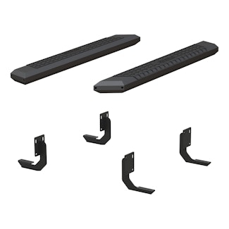 ARIES 2556013 AdvantEDGE 5-1/2" x 53" Black Aluminum Side Bars, Select Ford F-250, F-350