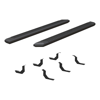 ARIES 2556019 AdvantEDGE 5-1/2" x 85" Black Aluminum Side Bars, Select Toyota Tundra