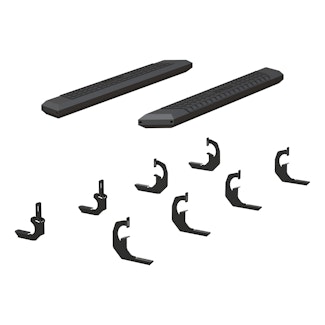 ARIES 2556020 AdvantEDGE 5-1/2" x 53" Black Aluminum Side Bars, Select Silverado, Sierra