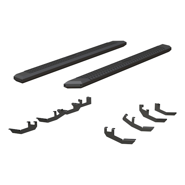 ARIES 2556030 AdvantEDGE 5-1/2" x 85" Black Aluminum Side Bars, Select Honda Ridgeline