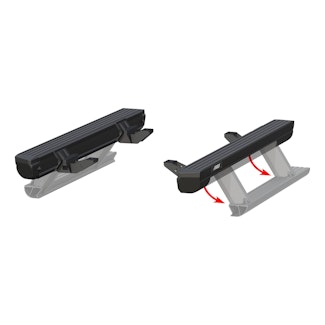 ARIES 3034470 ActionTrac 48.75" Powered Running Boards, Select Jeep Wrangler JK 2-Door