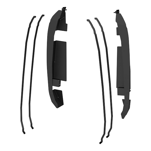 ARIES 3500250 Door Hinge Covers for ARIES Tube Doors - Ford Bronco 2-door & 4-door